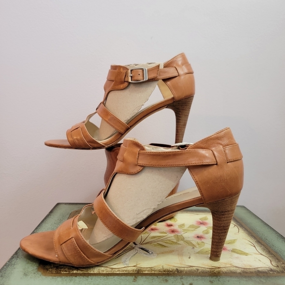 Via Spiga Hilda Cognac alwather Sandals Size 7 - Picture 3 of 8